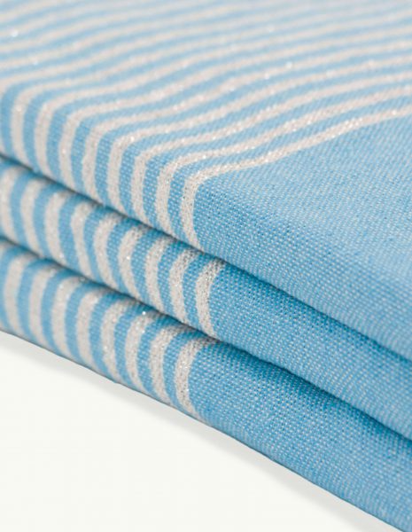 Deco Lurex 2x1m. — Color: Turquesa | Plata