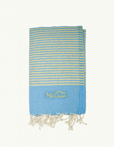 Deco Lurex 2x1m. — Color: Turquesa | Dorado