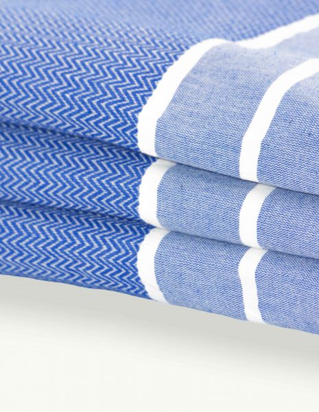 Toalla Chevron 2x1m. — Color: Azul Rey