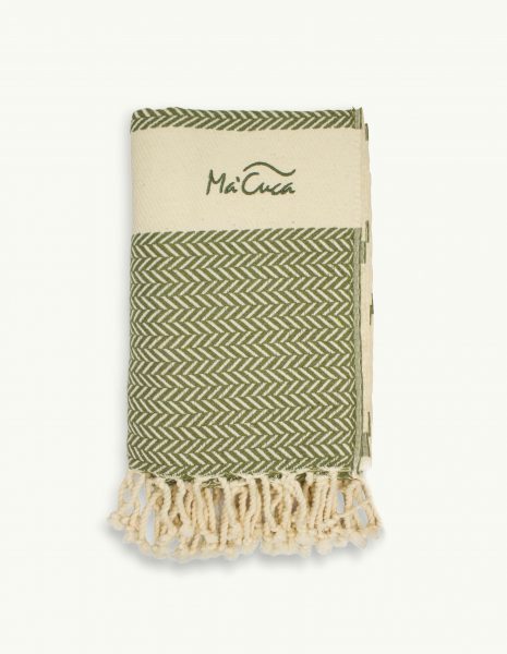 Fouta Oslo 2x1m. — Color: Kaki | Crudo