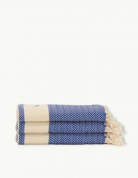 Fouta Oslo 2x1m. — Color: Azul Rey | Crudo