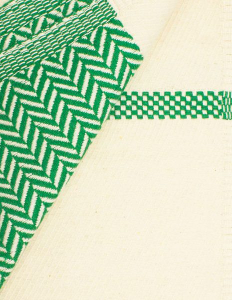 Fouta Oslo 2x1m. — Color: Verde | Crudo