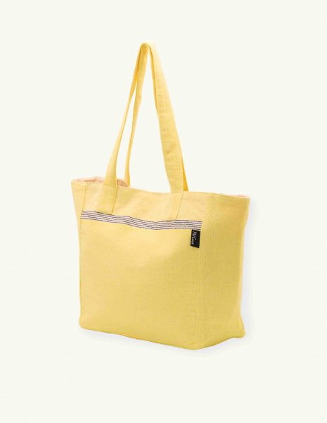 Bolso playa Natte cremallera — Color: Limón
