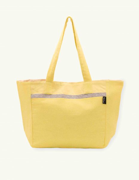 Bolso playa Natte cremallera — Color: Limón