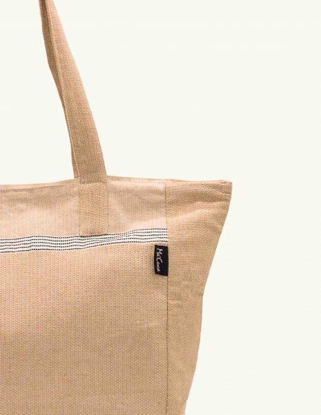 Bolso playa Natte cremallera — Color: Arena