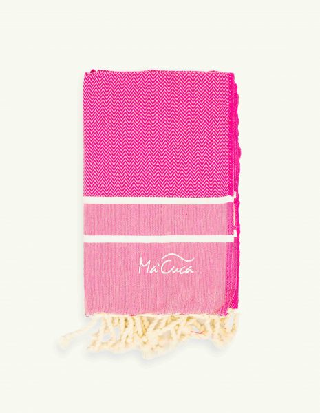 Toalla Chevron 2x1m. — Color: Fucsia