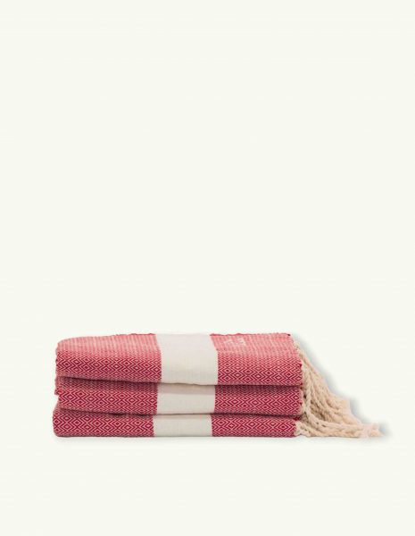Toalla Diamant 2X1m. — Color: Rojo