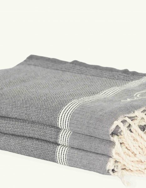 Toalla playa Natte 2x1m. — Color: Gris oscuro