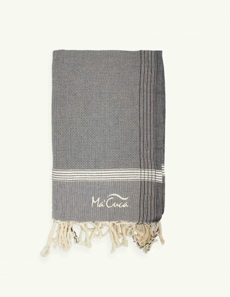 Toalla playa Natte 2x1m. — Color: Gris oscuro