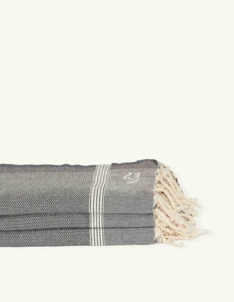 Toalla playa Natte 2x1m. — Color: Gris oscuro