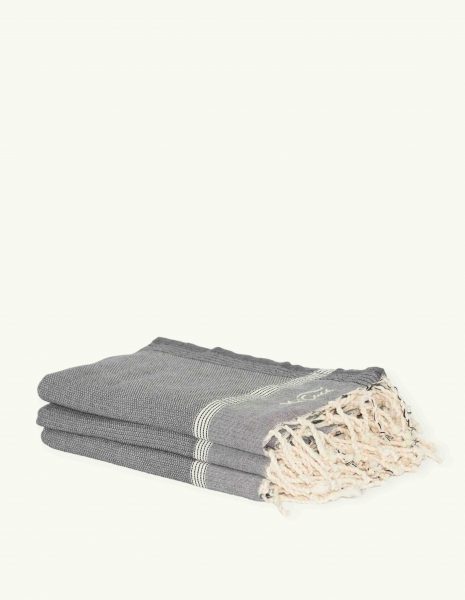 Toalla playa Natte 2x1m. — Color: Gris oscuro