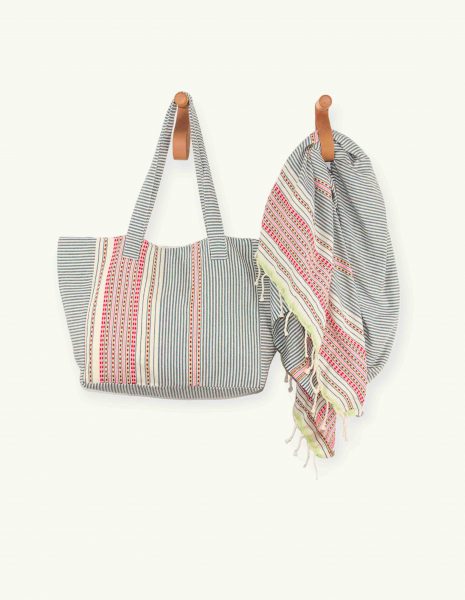 Bolso playa Berber cremallera — Color: Azul petroleo | Rosafluor