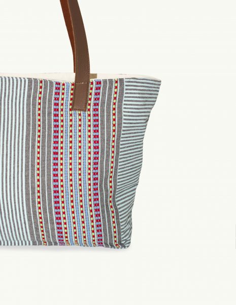 Bolso asa cuero Berber botón