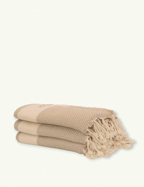 Fouta Oslo 2x1m. — Color: Beige | Crudo