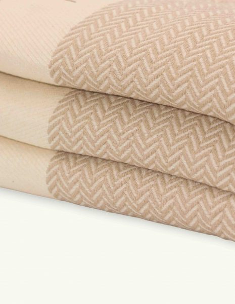Fouta Oslo 2x1m. — Color: Beige | Crudo