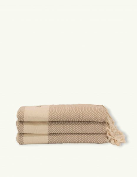 Fouta Oslo 2x1m. — Color: Beige | Crudo