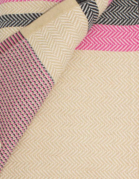 Manta ligera Point Decalé 2x1m. — Color: Beige
