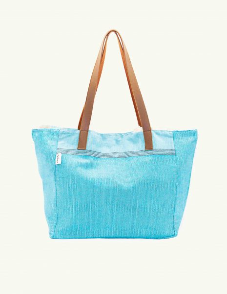 Bolso asa cuero Natte  botón