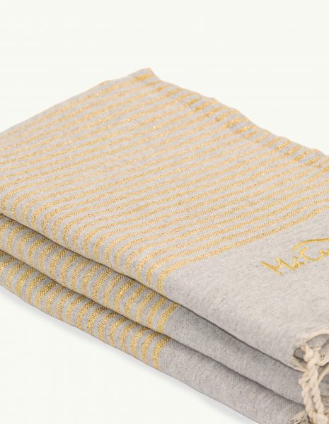 Deco Lurex 2x1m. — Color: Gris | Dorado