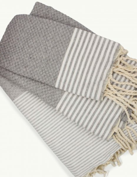 Toalla baño Zante 65x120cm. — Color: Gris