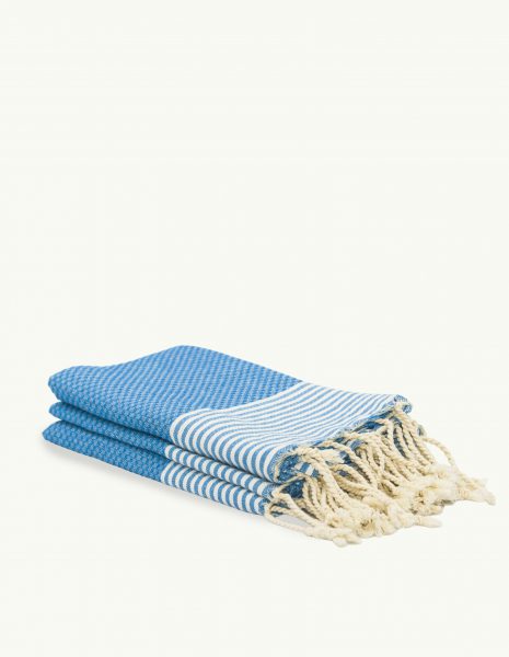 Toalla baño Zante 65x120cm. — Color: Azul turquesa
