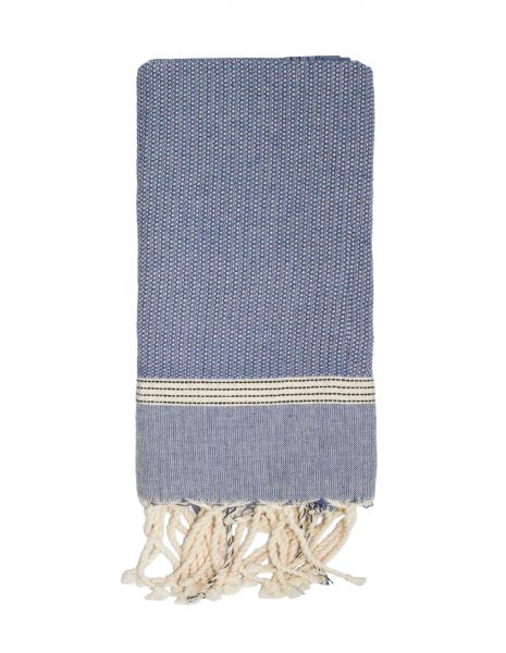 Toalla baño Natte 65x120cm. — Color: Azul Jean