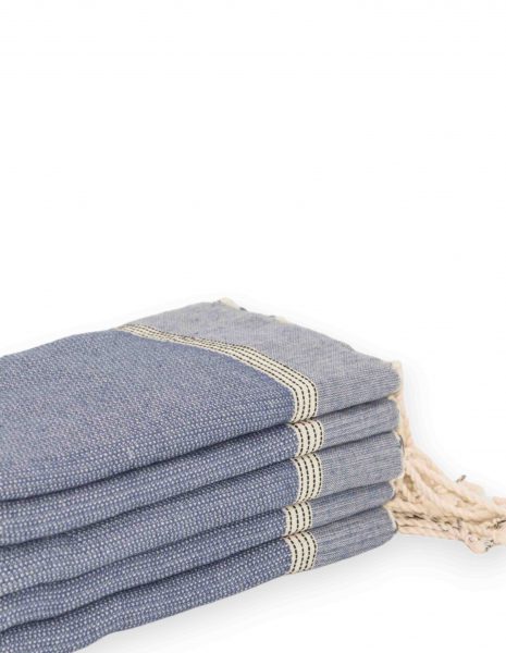 Toalla baño Natte 65x120cm. — Color: Azul Jean