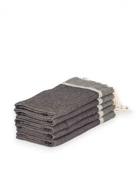 Toalla baño Natte 65x120cm. — Color: Negro