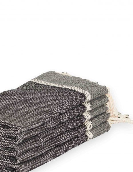 Toalla baño Natte 65x120cm. — Color: Negro