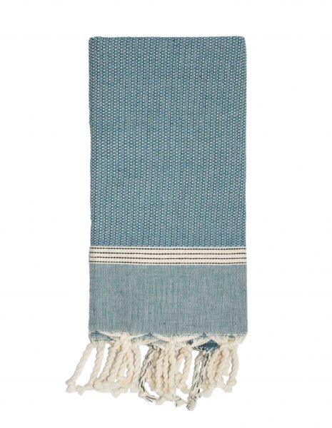 Toalla baño Natte 65x120cm. — Color: Azul petroleo