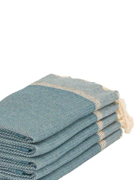 Toalla baño Natte 65x120cm. — Color: Azul petroleo