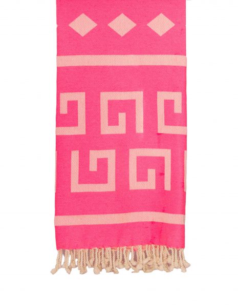 Fouta Haiti 2x1m. — Color: Rosa fluor