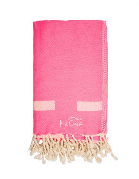Fouta Haiti 2x1m. — Color: Rosa fluor
