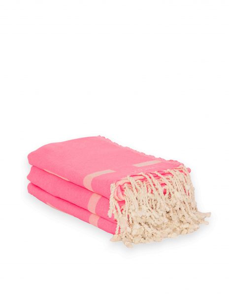 Fouta Haiti 2x1m. — Color: Rosa fluor