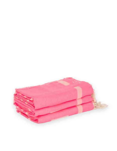 Fouta Haiti 2x1m. — Color: Rosa fluor