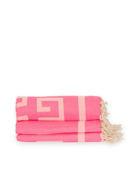 Fouta Haiti 2x1m. — Color: Rosa fluor
