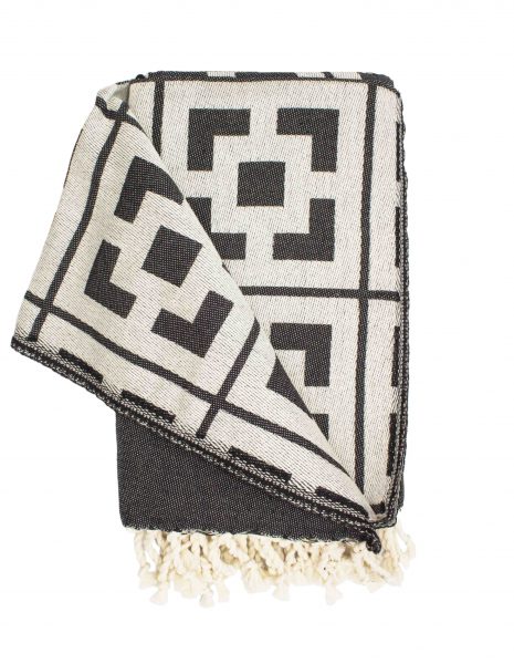 Fouta Martinica 2x1m. — Color: Negro