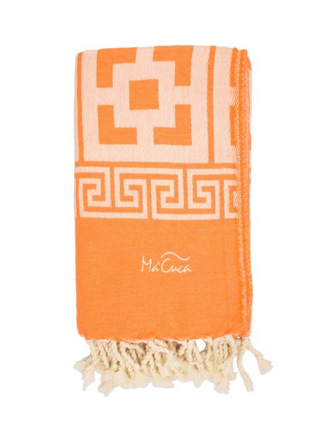 Fouta Martinica 2x1m. — Color: Naranja fluor