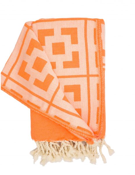 Fouta Martinica 2x1m. — Color: Naranja fluor
