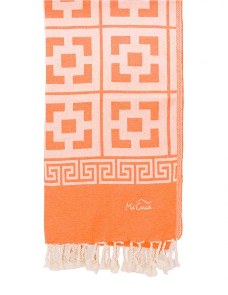 Fouta Martinica 2x1m. — Color: Naranja fluor
