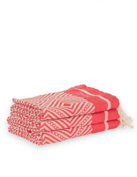 Fouta Curaçao 2x1m. — Color: Coral