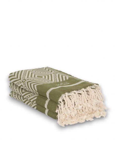 Fouta Curaçao 2x1m. — Color: Kaki