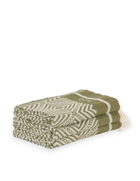 Fouta Curaçao 2x1m. — Color: Kaki