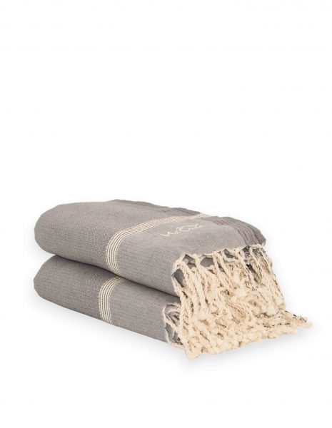 Fouta Natte 2,5x1,5 m. — Color: Gris oscuro