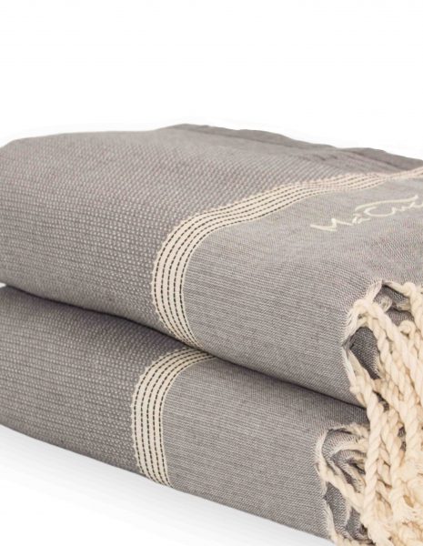 Fouta Natte 2,5x1,5 m. — Color: Gris oscuro