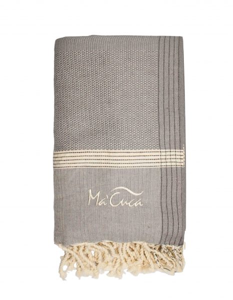 Fouta Natte 2,5x1,5 m. — Color: Gris oscuro
