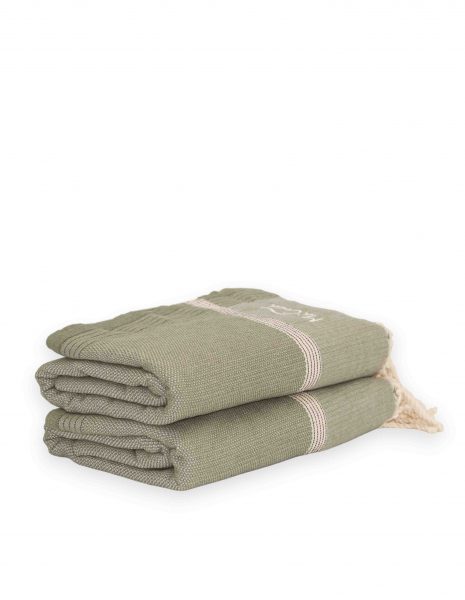 Fouta Natte 2,5x1,5 m. — Color: Kaki