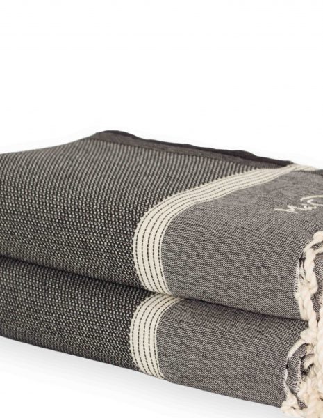 Fouta Natte 2,5x1,5 m. — Color: Negro