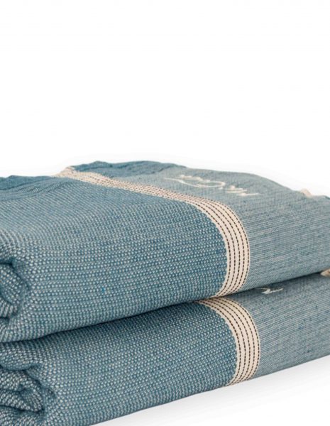 Fouta Natte 2,5x1,5 m. — Color: Azul petroleo