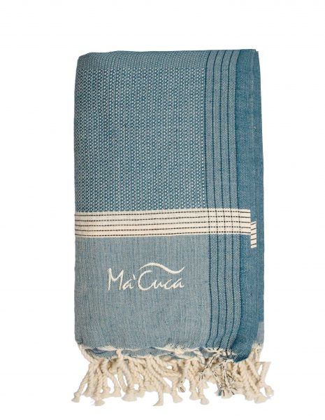 Fouta Natte 2,5x1,5 m. — Color: Azul petroleo